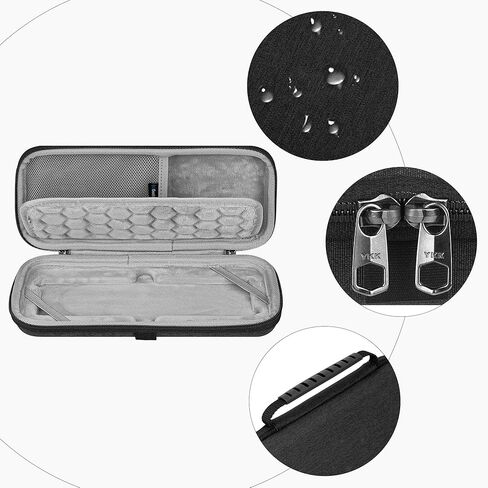 حقيبة حمل للسفر ذات هيكل صلب من GEEKRIA، متوافقة مع جهاز التسلسل المحمول OP-Z من شركة Teenage Engineering، ومركب، وحقيبة آلة الطبل (رمادي داكن) in Kuwait