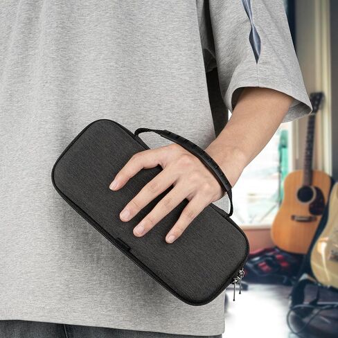 حقيبة حمل للسفر ذات هيكل صلب من GEEKRIA، متوافقة مع جهاز التسلسل المحمول OP-Z من شركة Teenage Engineering، ومركب، وحقيبة آلة الطبل (رمادي داكن) in Kuwait