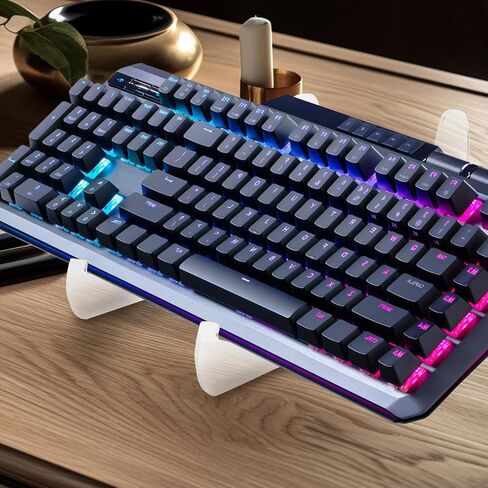 Computer Keyboard Display Stand 3 Tier Acrylic Mechanical Keyboard Holder for Desk in Saudi Arabia