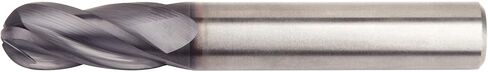 WIDIA Hanita I4B0500T100S VariMill I4B GP Roughing/Finishing End Mill, Ball Nose, 1" LOC, 0.5" Cutting Dia, Carbide, TiAlN Coating, RH Cut, 4FL in Saudi Arabia