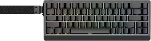 IROK FE87/104 RGB لوحة المفاتيح الميكانيكية ، الإضاءة الساخنة القابلة للتبديل ، قابلة للتخصيص الخلفية ، لوحة مفاتيح ألعاب السلكية من نوع الغطاء العلوي للمغناطيس لنظام التشغيل Windows-Black/Red Mac in Kuwait