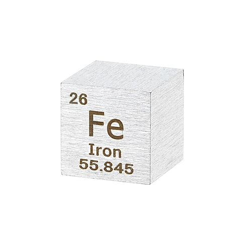 uxcell Iron Cube, 0.5 Inch High Density Metal Element Cube Metal Density Cube for Chemical Elements Collection Science Education Experiment Application, Silver in Saudi Arabia