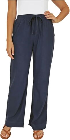 Briggs Women's Pull-On Linen Blend Pant in Saudi Arabia