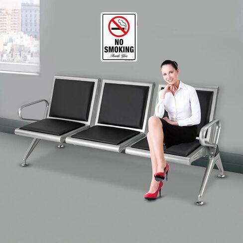 4 Pack No Smoking Thank You Sign, 10"x 7" .040 Rust Free Aluminum – Reflective, UV Protected and Weatherproof in Saudi Arabia
