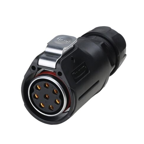 M28 PBT البلاستيك 15A 8 دبوس الطيران كابلات الموصلات المستديرة سلك لحام IP68 (قابس التزاوج التوصيل) in Kuwait