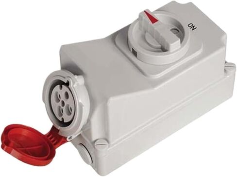 16-63A Outdoor Waterproof Industrial Socket Switch Anti-Electric Shock Safety Protection Mechanical Key(CF70123P/16A/230VIP67) in Saudi Arabia