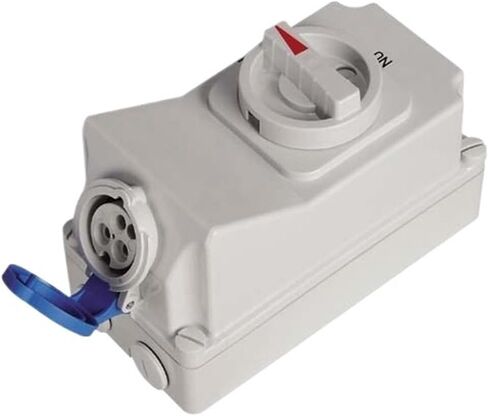 16-63A Outdoor Waterproof Industrial Socket Switch Anti-Electric Shock Safety Protection Mechanical Key(CF70123P/16A/230VIP67) in Saudi Arabia