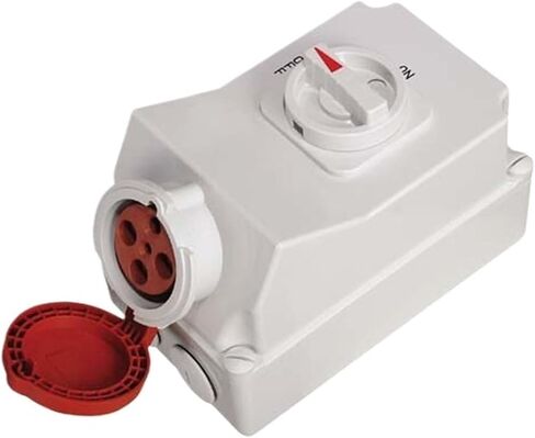 16-63A Outdoor Waterproof Industrial Socket Switch Anti-Electric Shock Safety Protection Mechanical Key(CF70123P/16A/230VIP67) in Saudi Arabia