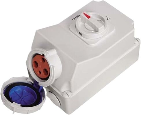 16-63A Outdoor Waterproof Industrial Socket Switch Anti-Electric Shock Safety Protection Mechanical Key(CF70123P/16A/230VIP67) in Saudi Arabia