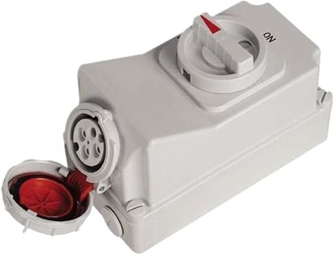 16-63A Outdoor Waterproof Industrial Socket Switch Anti-Electric Shock Safety Protection Mechanical Key(CF70123P/16A/230VIP67) in Saudi Arabia