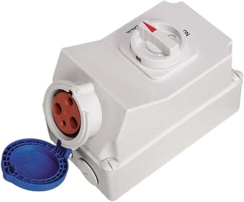 16-63A Outdoor Waterproof Industrial Socket Switch Anti-Electric Shock Safety Protection Mechanical Key(CF70123P/16A/230VIP67) in Saudi Arabia