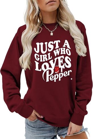 DR.P المشروبات هدية فتاة SodaDrinks عشاق هدية DR.P المشروبات بلوزات للنساء عادية Crewneck كم طويل بلايز in Kuwait