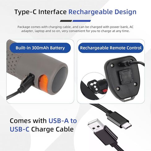 ulip E Scooter Turn Signal، مقابض مقبض سكوتر قابلة للشحن USB، ضوء تحذير ذكي للمقود مع جهاز تحكم عن بعد، مقاوم للماء متوافق مع XIAOMI M365/Pro2/1S Ninebot G30/ES1/ES2/ES4 in Saudi Arabia