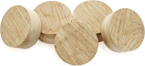 5 Pieces White Oak Wine Barrel Bung 2 Inch Wooden Bourbon Barrel Bungs Tapered Wooden Wine Stoppers for Wine Beer Bottle Crafts in Saudi Arabia