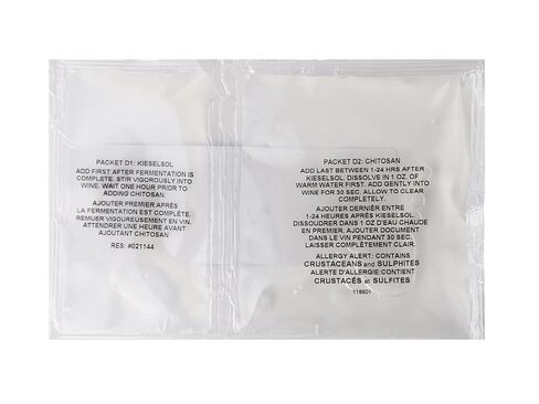 الخمور كويك سوبر كلير K.C. (10 عبوات) منقي البيرة والنبيذ وعصير التفاح مع نهايات الكيسيلسول والشيتوزان على مرحلتين. منقي البيرة المنزلي سريع المفعول وطبيعي تمامًا. ينظف ما يصل إلى 6 جالون in Kuwait