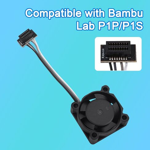 قطعتان من مراوح تبريد الطارد لطابعة Bambu Lab P1P/P1S ثلاثية الأبعاد، أجزاء ملحقات مروحة تبريد الطابعة ثلاثية الأبعاد الصامتة عالية السرعة لتبديد الحرارة بسرعة in Saudi Arabia