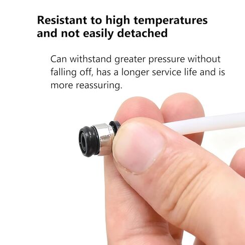 10PCS 3D Printer PTFE Tube Hall Switch Pneumatic Connector for Bambu Lab P1P/P1S/X1/X1C/X1E, 1.75mm Filament Extruder PTFE Feed Tube Connector FDM 3D Printer Accessories Parts in Kuwait