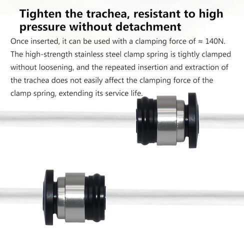 10PCS 3D Printer PTFE Tube Hall Switch Pneumatic Connector for Bambu Lab P1P/P1S/X1/X1C/X1E, 1.75mm Filament Extruder PTFE Feed Tube Connector FDM 3D Printer Accessories Parts in Kuwait