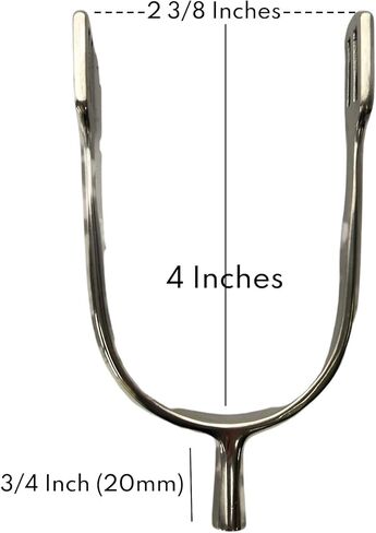 AJ Tack Ladies Stainless Steel Prince of Wales English Spurs in Saudi Arabia