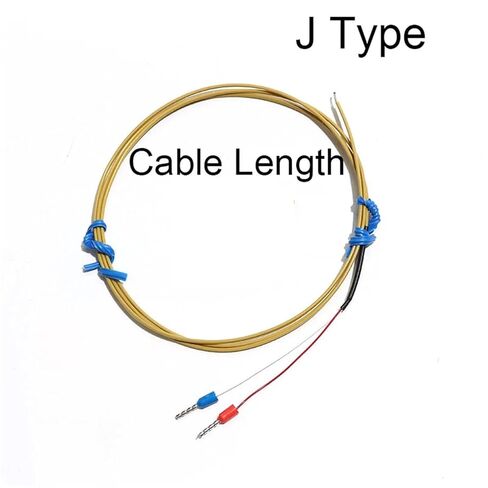 K-Type J/T-Type Thermocouple Exposed Solder Joint Temperature Measuring Line Sensor 1Pcs(J 2M) in Saudi Arabia