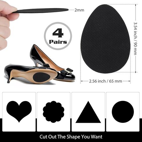 وسادات مشط القدم ومقابض أحذية للكعب - زوجان من وسائد كرة القدم و4 أزواج من مقابض الأحذية المضادة للانزلاق، وحشوات أحذية هلامية وأحذية مطاطية مضادة للانزلاق للكعب in Kuwait