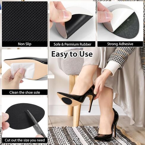 وسادات مشط القدم ومقابض أحذية للكعب - زوجان من وسائد كرة القدم و4 أزواج من مقابض الأحذية المضادة للانزلاق، وحشوات أحذية هلامية وأحذية مطاطية مضادة للانزلاق للكعب in Kuwait