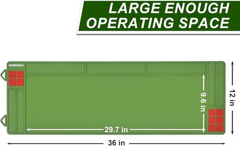 36"x12" Magnetic Tool Mat, Thickened Rubber Non-Slip Workbench Pad, Leak-Proof Easy-to-Clean Storage Mat for Mechanics & DIY Enthusiasts in Saudi Arabia