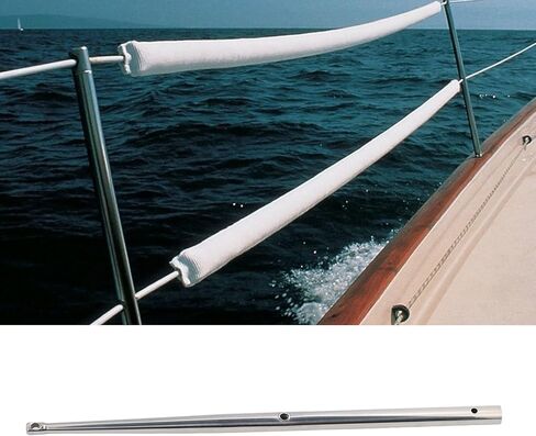Pyhodi 610mm Boat Stanchion Pole, 24in Grade 316 Stainless Steel, Lifeline Support, Marine Grade Stainless Steel Stanchion, Sailboat & Powerboat Railings, Ships, Yachts, Marine, Pyhodi0gqga43df9 in Saudi Arabia