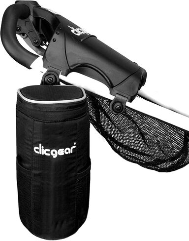 حقيبة مشروبات معزولة لأنبوب تبريد عربة الجولف من كليك جير، باللون الأسود in Kuwait