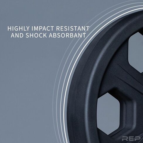 REP Fitness Urethane Coated Tri-Grip Olympic Barbell Weights - Sold in Pairs in Saudi Arabia