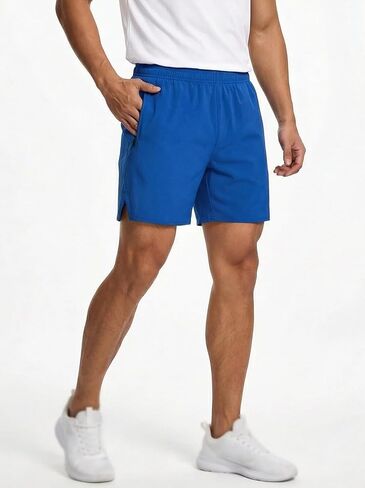 Men's Lightweight Quick Dry Athletic Shorts with Zippered Pockets for Running & Training in Saudi Arabia