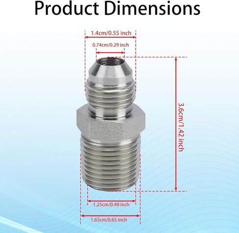 2pcs 3/8 Inch JIC Male Flare x 3/8 Inch NPT Hydraulic Hose Adapter, Pipe Adapter Connector Hydraulic Tube Fittings Accessories in Saudi Arabia