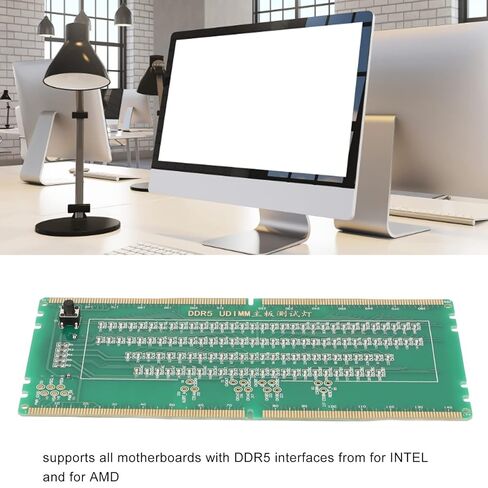 بطاقة اختبار اللوحة الرئيسية لسطح المكتب DDR5، جهاز اختبار فتحة ذاكرة الكمبيوتر، جهاز اختبار ذاكرة DDR5، بطاقة اختبار صيانة اللوحة الرئيسية، وحدة ذاكرة خادم الكمبيوتر المكتبي مع صمامات ثنائية باعثة للضوء in Kuwait