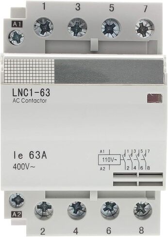 موصل 4 أقطاب مع ملف تيار متردد 120 فولت، AC1 50A HC1-63 N/O مفتوح عادة للتحكم في الدائرة العالمية DIN حامل السكك الحديدية، الإضاءة 40 أمبير، 30 أمبير، التشغيل الصامت in Kuwait
