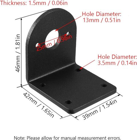 TopHomer 2 Pieces L Shaped 540/545/550/555 Motor Mounting Support Bracket Cutting Machine Clamp Seat Support Bracket in Saudi Arabia