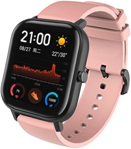 Bands Compatible for LIVIKEY 41mm Smartwatch Replacement Soft Silicone Waterproof Sport Strap for LIVIKEY 41mm Fitness Tracker Accessories in Saudi Arabia