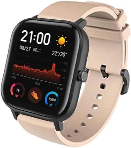 Bands Compatible for LIVIKEY 41mm Smartwatch Replacement Soft Silicone Waterproof Sport Strap for LIVIKEY 41mm Fitness Tracker Accessories in Saudi Arabia
