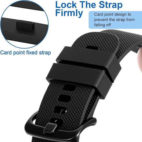 6 Pack Silicone Band Keepers for Garmin Instinct Series 22mm Replacement Loops for Instinct 2/2 Solar / 2 Esports / 1 Watch Strap Holder Black in Saudi Arabia