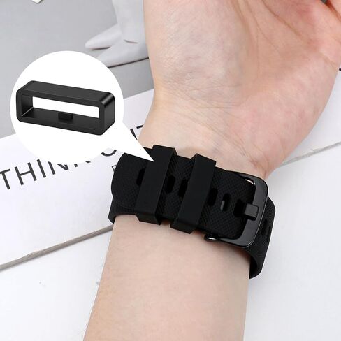 6 Pack Silicone Band Keepers for Garmin Instinct Series 22mm Replacement Loops for Instinct 2/2 Solar / 2 Esports / 1 Watch Strap Holder Black in Saudi Arabia