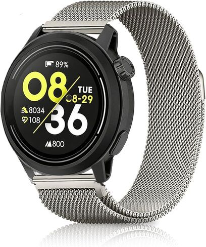 أربطة معدنية 22 مم متوافقة مع COROS PACE 3/4/Pro/4 42 مم، COROS APEX PRO/2 PRO/APEX 46 مم، أشرطة بديلة قابلة للتنفس للنساء والرجال in Kuwait