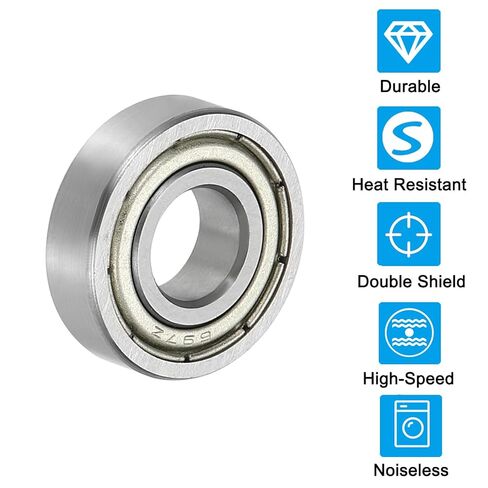 0.2" x 0.67" x 0.28" Deep Groove Ball Bearing 10 Pack Double Shield Bearings Pulley Bearing Wheel Skateboard Bearings in Saudi Arabia