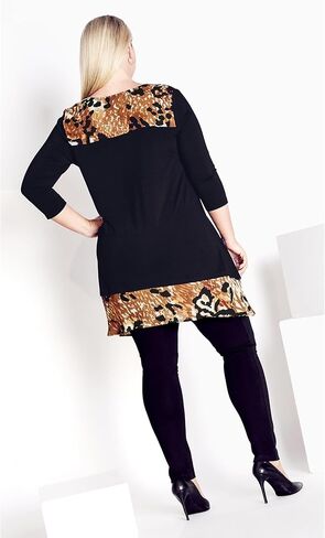 Avenue Women's Plus Size Shari Print Tunic in Saudi Arabia