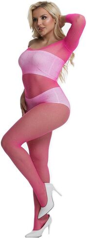المرأة شبكة صيد السمك ارتداءها شبكة مرنة قطعة واحدة Bodystockings تيدي الملابس الداخلية مثير in Kuwait