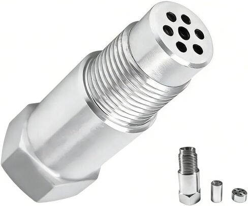 1 قطعة محول مستشعر خيط M18 x 1.5 مع فلتر مدمج، هيكل مضاد للصدأ ومقاوم للتآكل، ملاءمة عالمية (فتحات متعددة بزاوية 90 درجة) in Kuwait