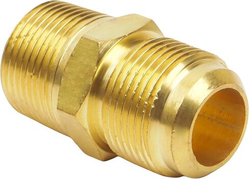 2 قطعة محول نحاسي Signite 1/2 مضيئة إلى 1/2 NPT ذكر نصف اتحاد - مثالي لتركيبات البروبان، وغطاء الضغط، وتركيبات غاز البروبان - متين، موصل للسباكة in Kuwait