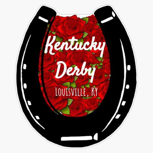 Kentucky Derby Bumper Sticker Vinyl Decal 5" in Saudi Arabia