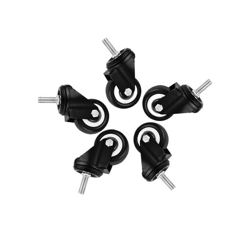 5 Pieces/lot 1.5 inch Screw Double Bearing Universal Wheel M8x25 Silent Furniture Legs in Saudi Arabia