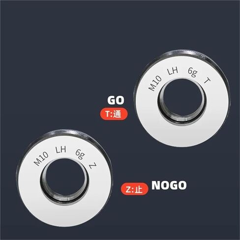 1SET(1*GO+1*NOGO) 6g Accuracy Left Hand M29-M42 Non-Standard Metric Thread Ring Gauge Measure Tools M37M38M39(M39X1.5 LH T Z) in Saudi Arabia
