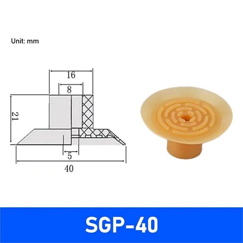 1pcs Vacuum Pad SGP Series Suction Cup SGP-15 SGP-20 SGP-30 SGP-40(SGP-40,White) in Saudi Arabia
