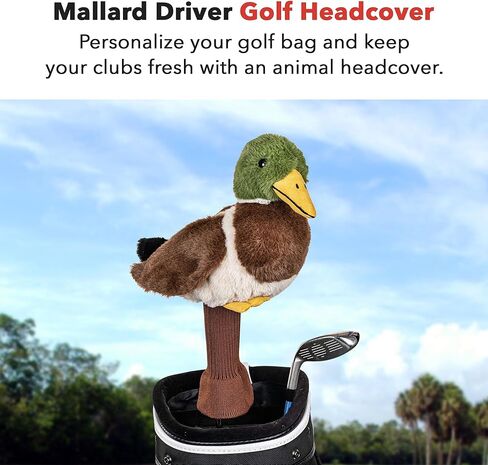 Daphne's Headcovers Mallard Driver Headcover | Funny Golf Club Covers | Golf Head Covers for Drivers | Stylish Golf Club Head Covers | Golf Driver Covers | Men’s & Women’s Driver Headcover in Kuwait